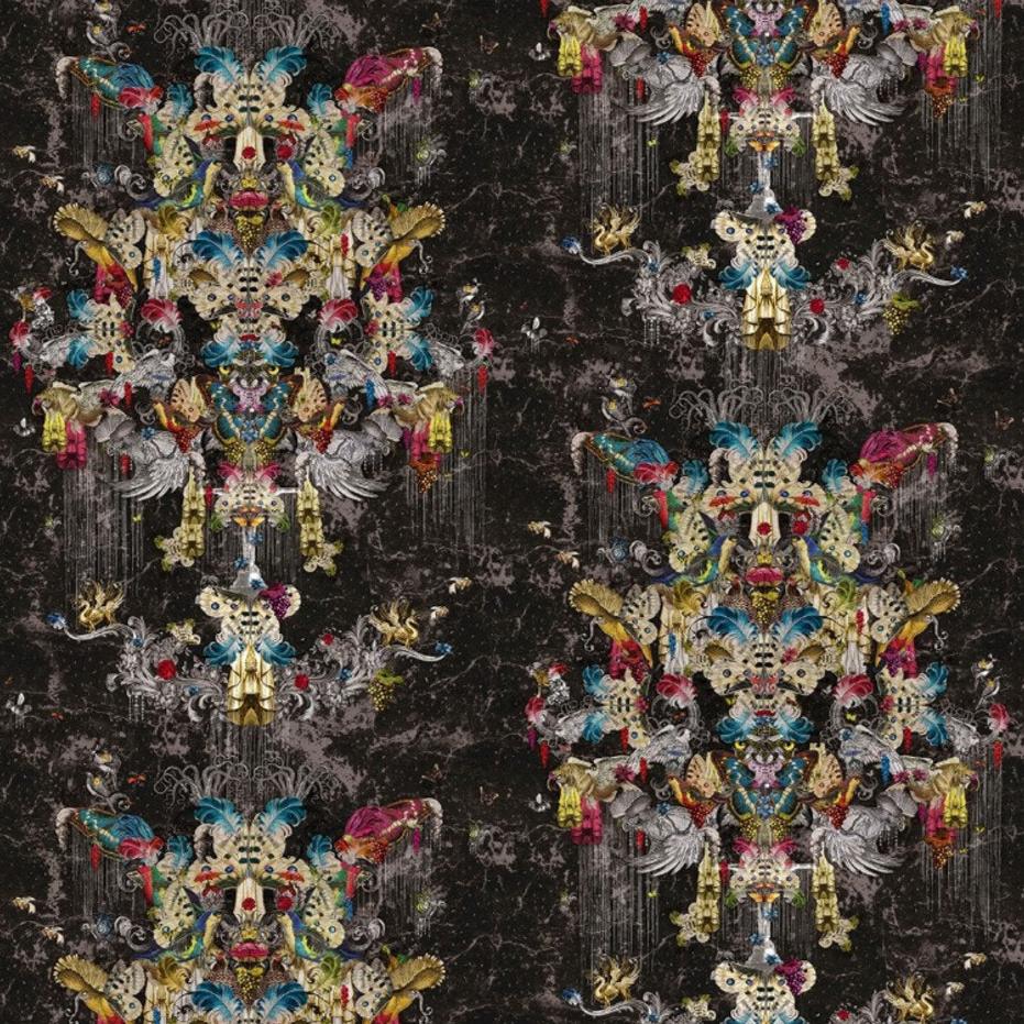 Santorus Wallpaper - Tropicus - Charcoal-Santorus-Beaumonde