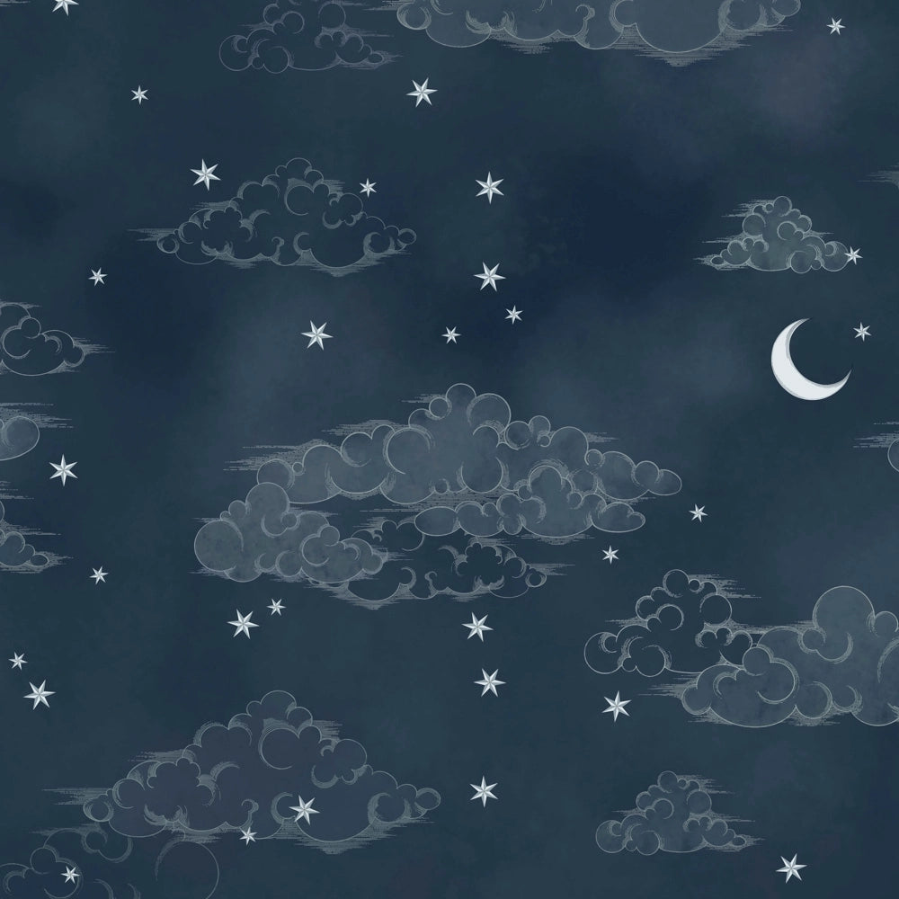 Starry Clouds Nightfall Wallpaper