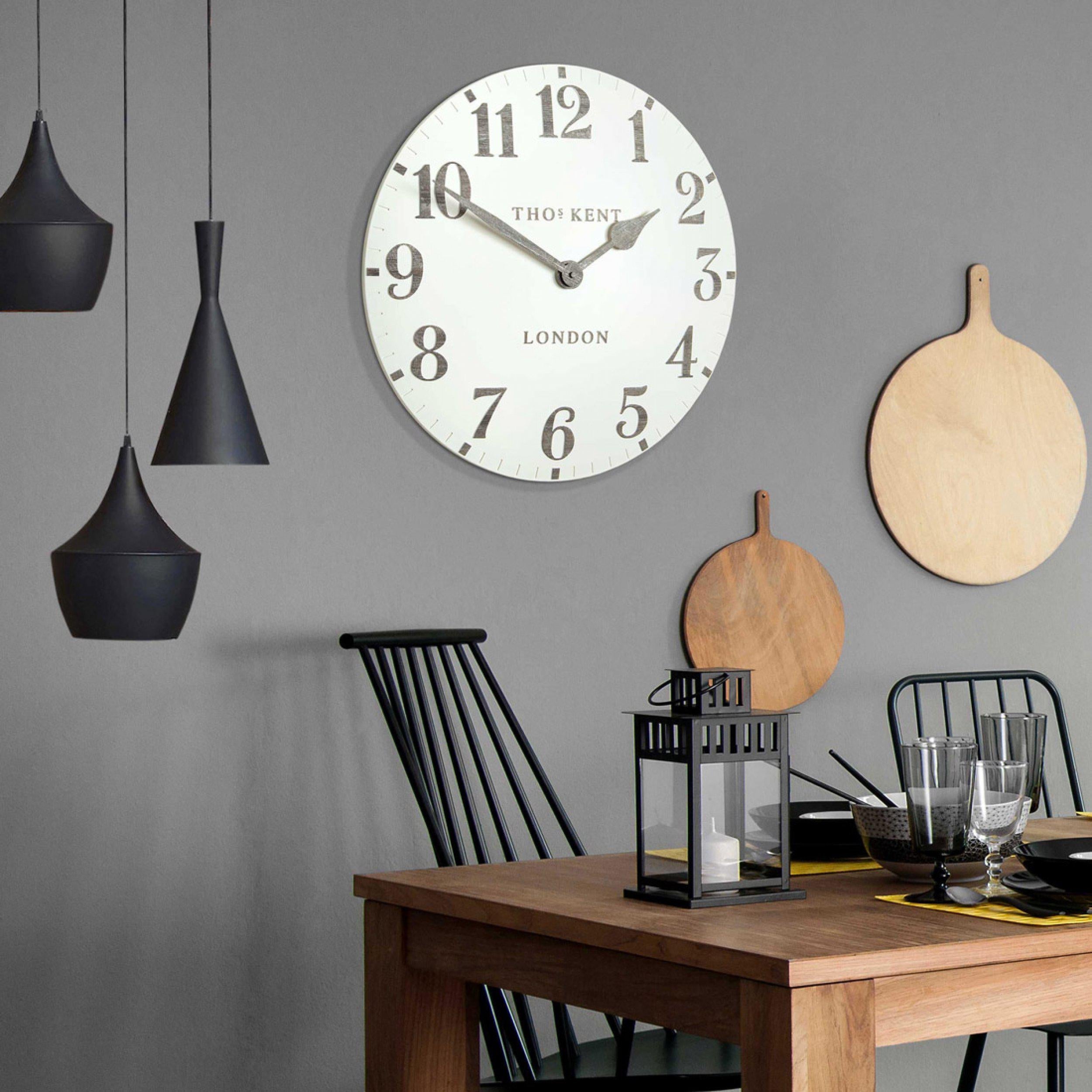 Thomas Kent 50cm Arabic Wall Clock Limestone-CAA3WTO20011-Beaumonde