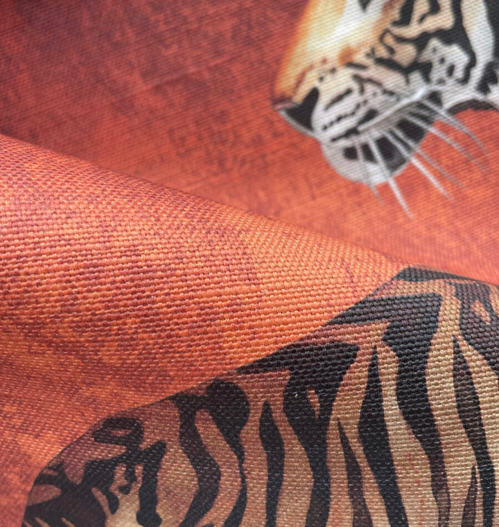 Tigress Oyster Linen Fabric