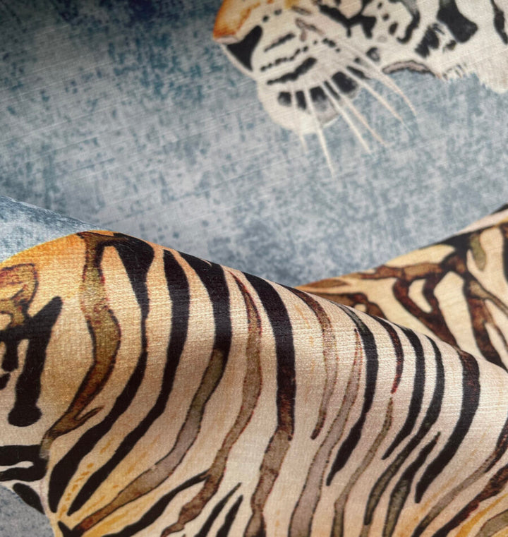 Tigress Recycled Velvet Fabric