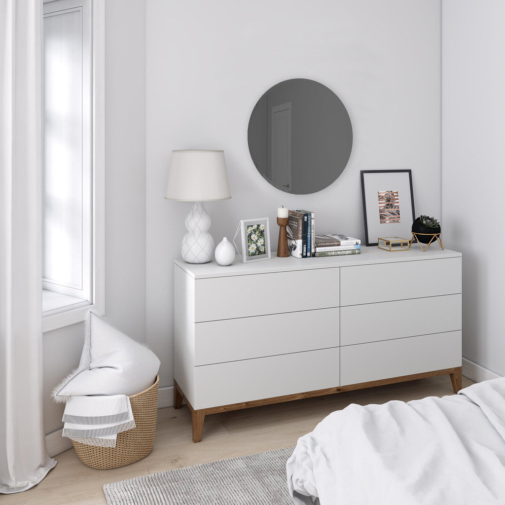 Umbra Hub Bevy Round Mirror Smoked Grey 61cm-Beaumonde
