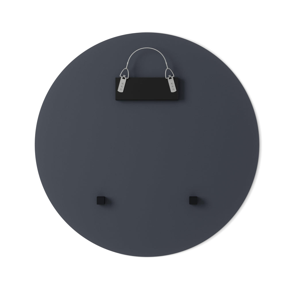 Umbra Hub Bevy Round Mirror Smoked Grey 61cm-Beaumonde