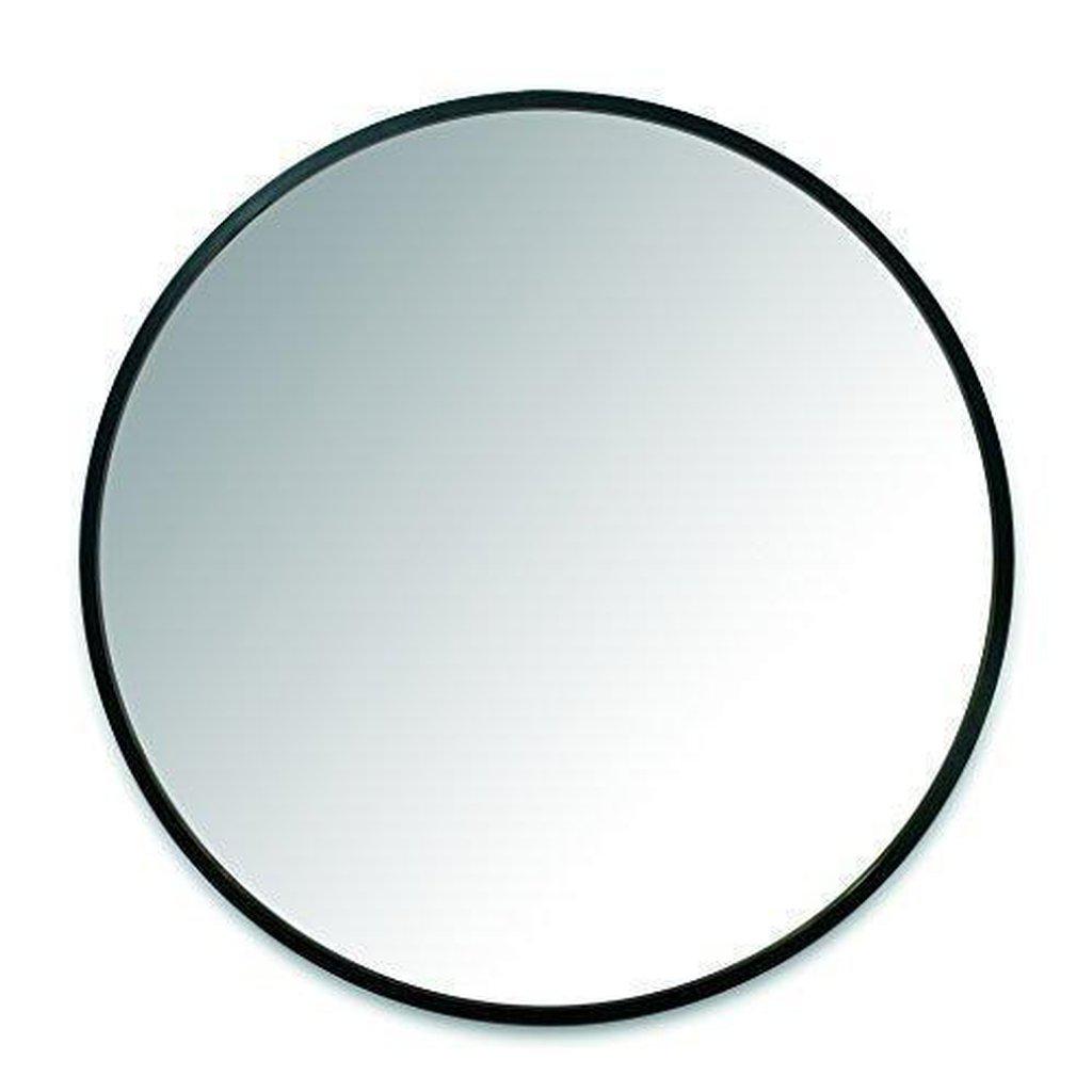 Umbra Hub Round Mirror Black 61cm-Beaumonde