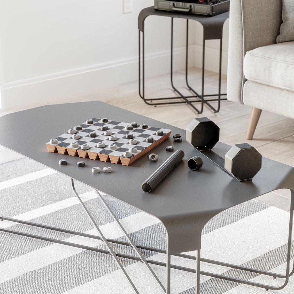 Umbra Rolz Travel Chess Set With Draughts Board Game-Beaumonde